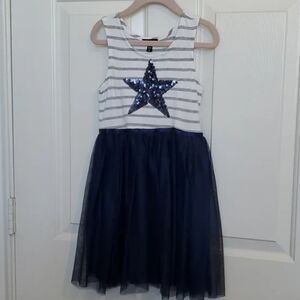 Zunie Navy Star Dress size 5